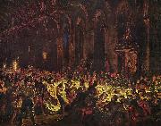 Eugene Delacroix Ermordung des Bischofs von Luttich oil painting on canvas